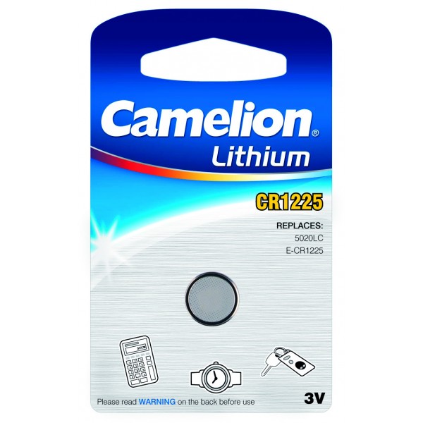 Элемент питания Camelion CR1225 3V 1шт